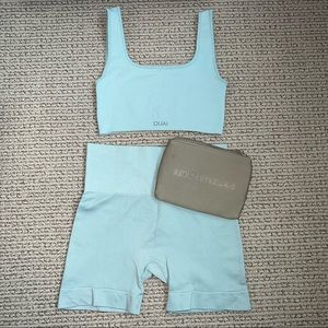 SET ACTIVE X OUAI *limited edition* Sculptflex Bike Shorts & Bra in North Bondi